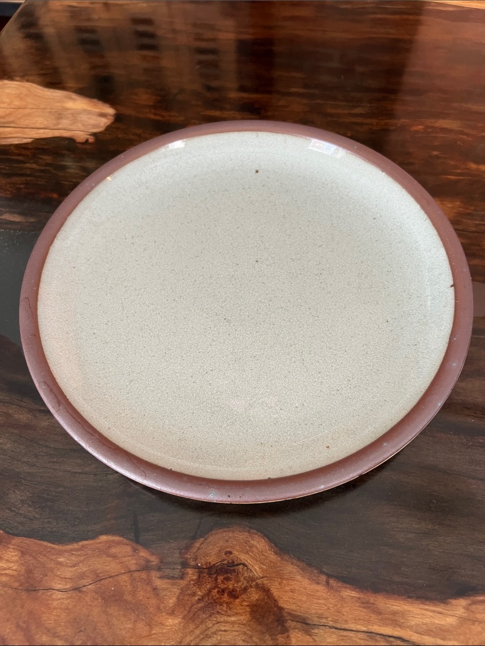 East Fork Side Plate in retired QUARTZ glaze